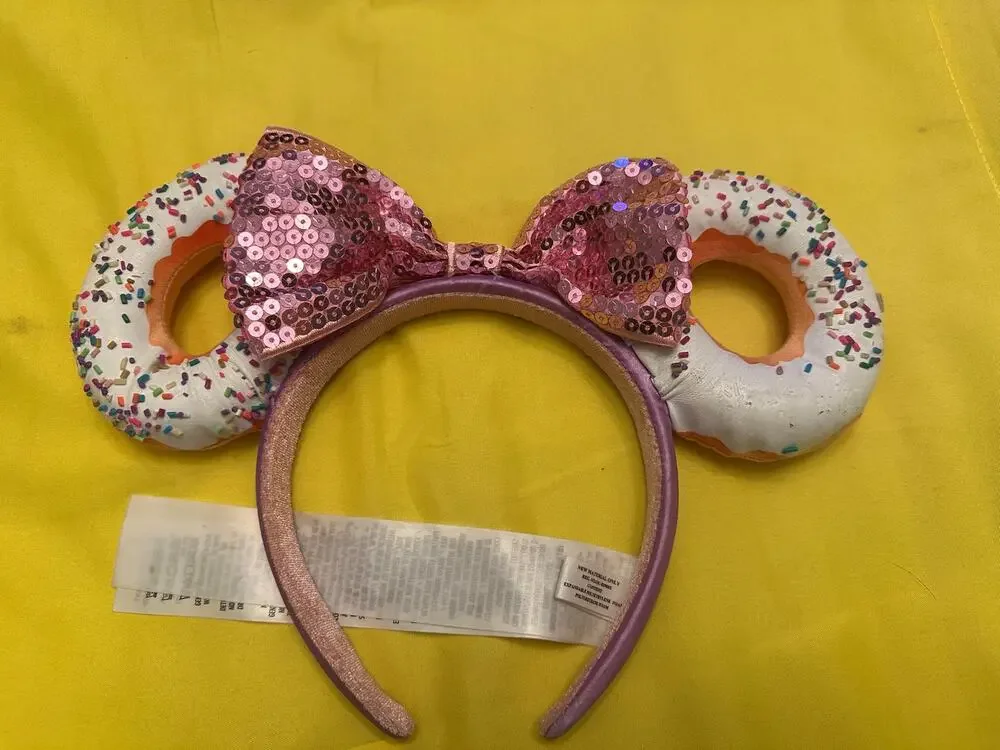 Disney Parks Frosted Donut Eats Collection Minnie Mouse Ears Headband